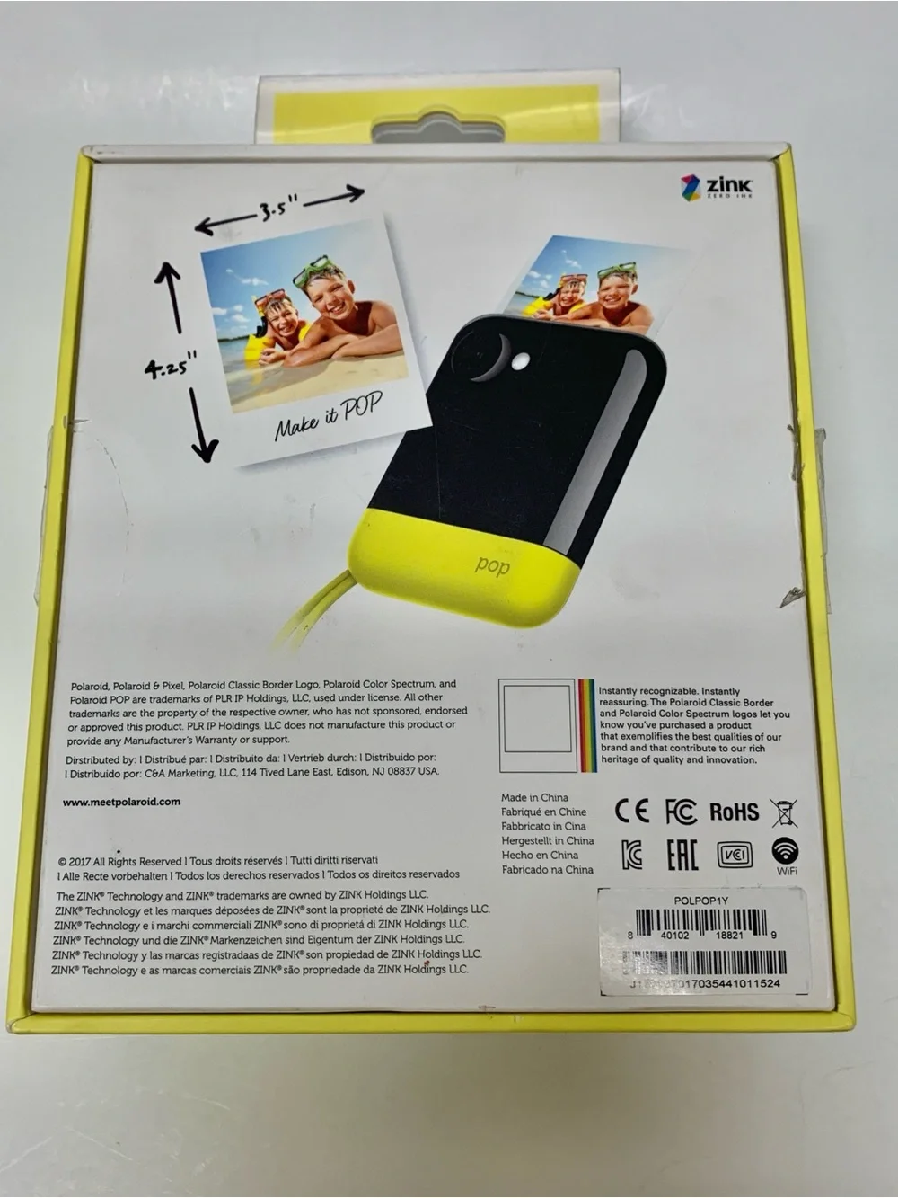 Polaroid POP Instant Print Digital Camera Yellow
